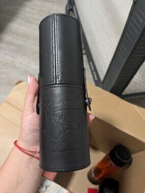 Morphe x Jaclyn Hill Black Faux Leather Cylinder Case With Crochet Needles
